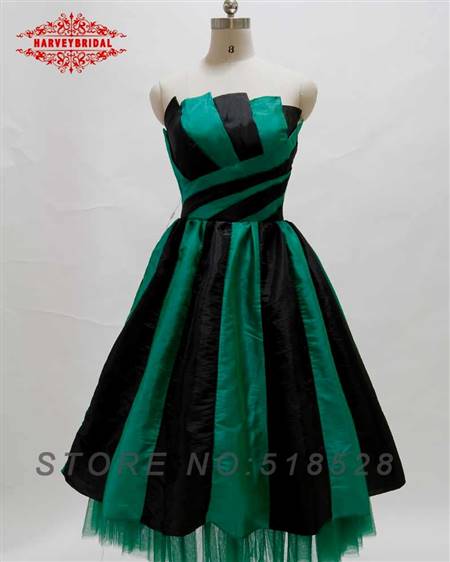 green and black cocktail dresses