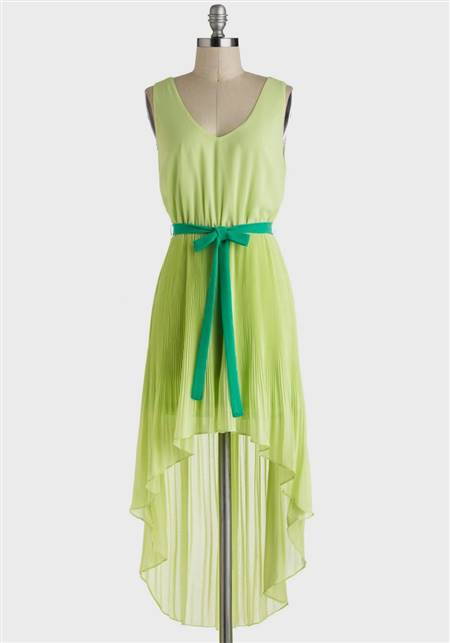 green casual dresses