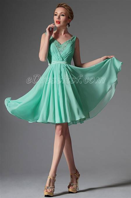green lace cocktail dress
