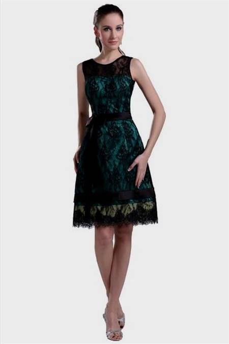 green lace cocktail dresses