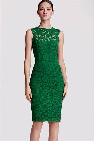 green lace dresses