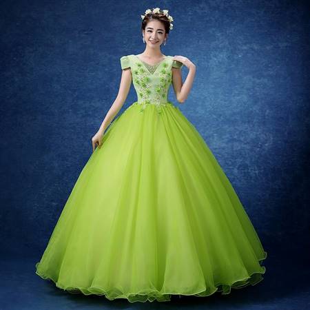 green medieval princess dresses