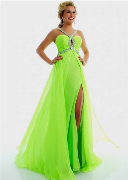 green prom dresses with straps
