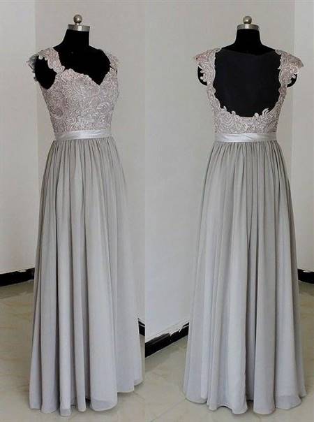 grey lace bridesmaid dresses