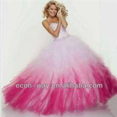 hot pink and black puffy quinceanera dresses