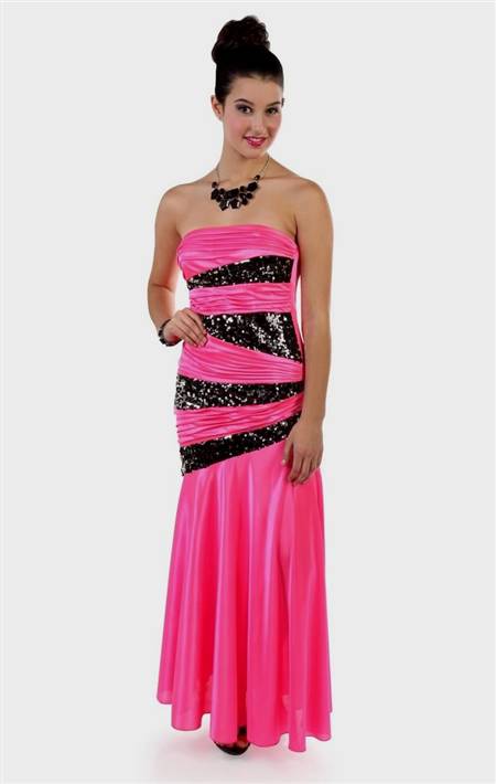 hot pink and black quinceanera dresses