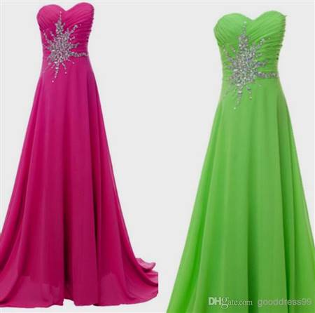 hot pink and lime green wedding dresses