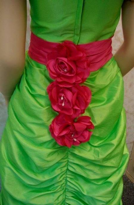 hot pink and lime green wedding dresses