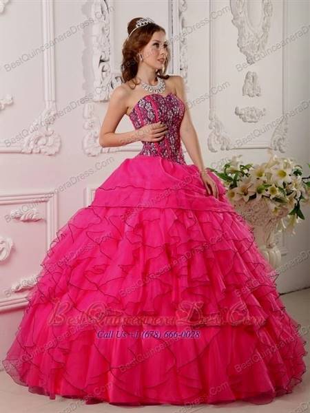 hot pink ball gown