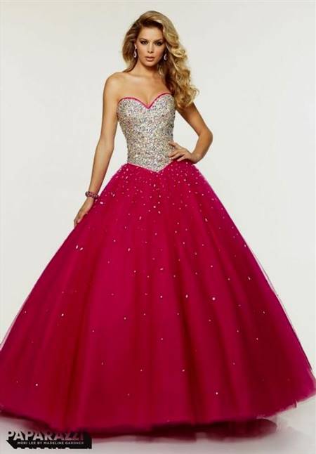hot pink ball gown