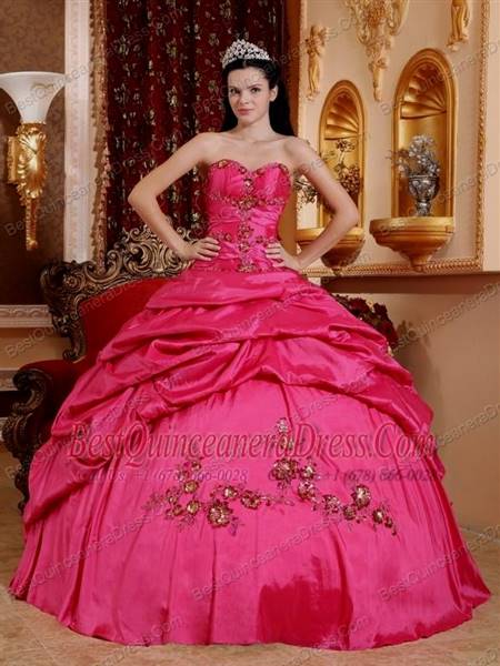 hot pink ball gowns
