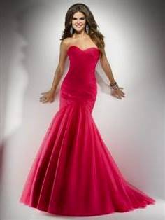 hot pink mermaid dress