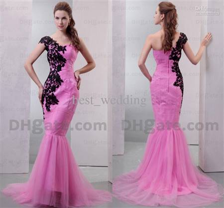 hot pink mermaid prom dresses