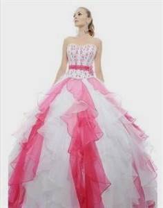 hot pink mermaid wedding dresses