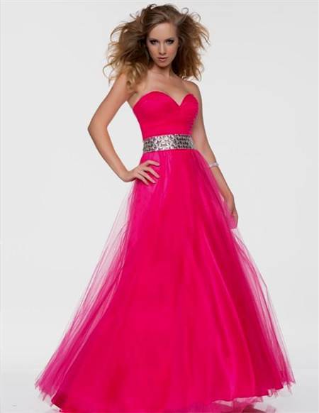 hot pink prom dresses