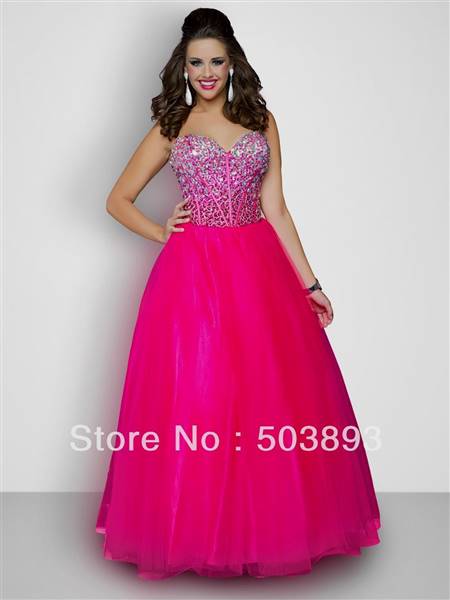 hot pink prom dresses cheap