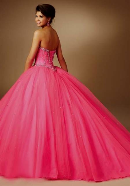hot pink quinceanera dresses