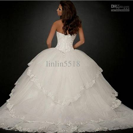 huge ball gown wedding dresses with crystals