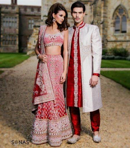 indian wedding dress for groom and bride