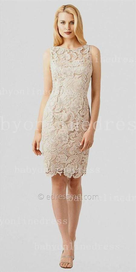 ivory lace cocktail dresses