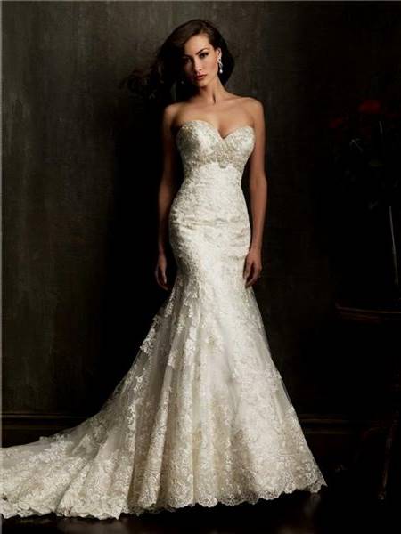ivory mermaid wedding dress