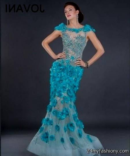 jovani blue mermaid dress