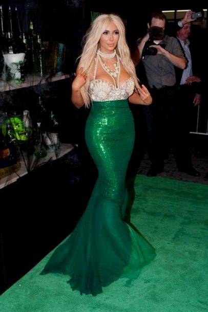 kim kardashian mermaid fancy dress