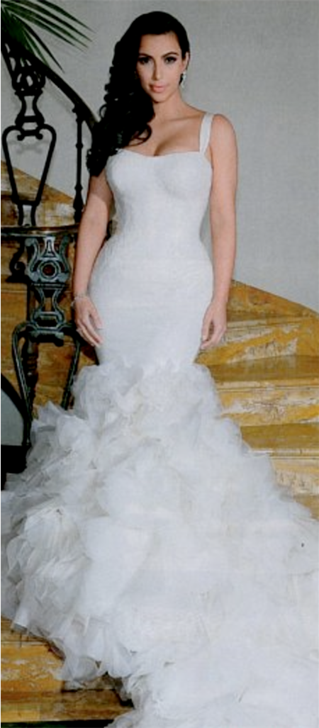 kim kardashian mermaid wedding dress