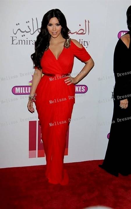 kim kardashian red carpet dresses
