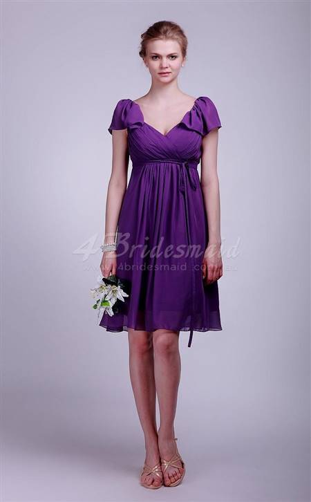 knee length bridesmaid dresses with sleeves