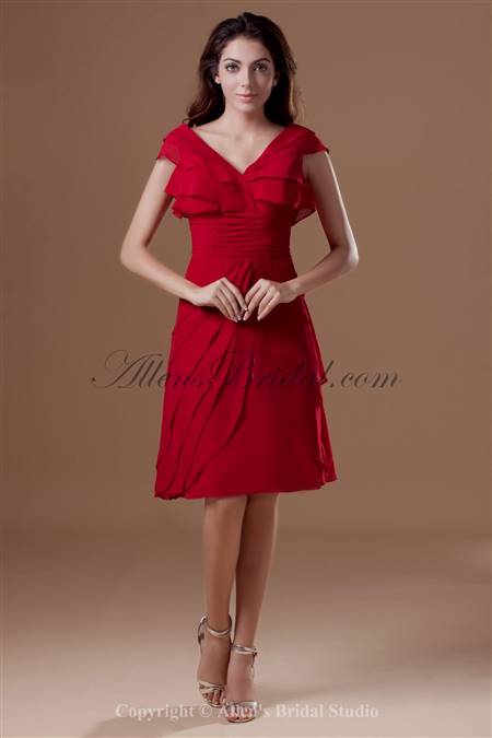 knee length cocktail dresses with sleeves