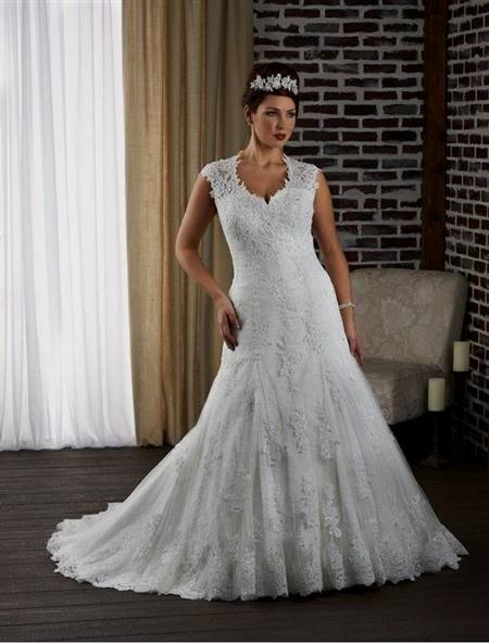 lace ball gown wedding dresses for plus size