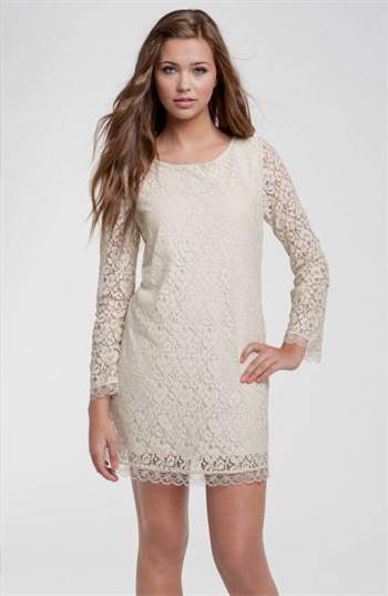 lace dresses with sleeves for juniors