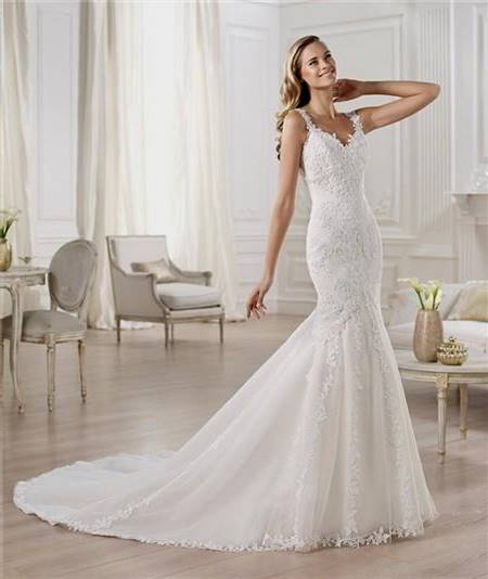 lace fishtail wedding dress