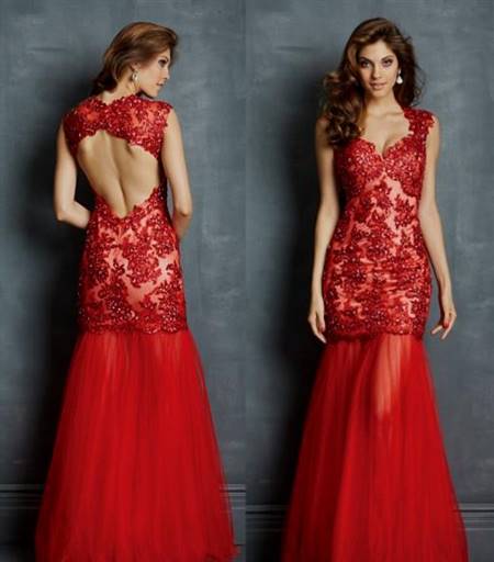 lace mermaid prom dresses