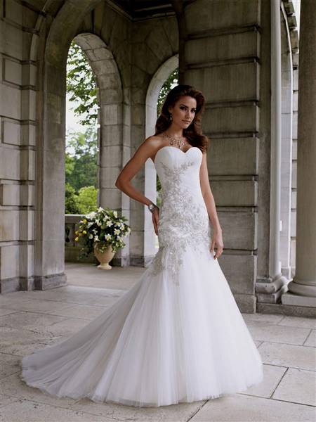 lace mermaid sweetheart wedding gowns