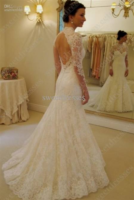 lace mermaid wedding gowns with sleeves