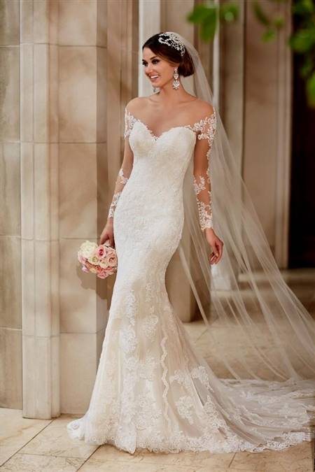 lace mermaid wedding gowns with sleeves