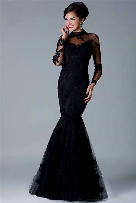 lace prom dress with sleeves