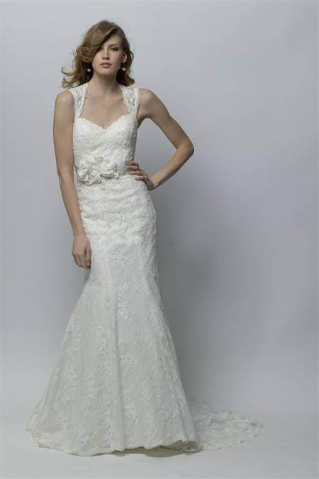 lace wedding gowns with straps