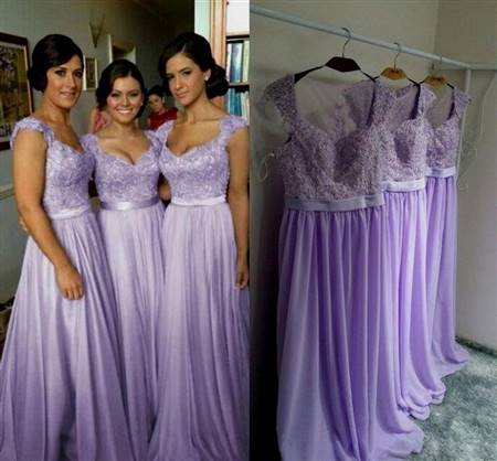 lavender lace bridesmaid dress
