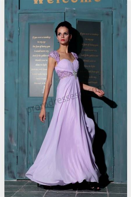 lavender lace prom dress