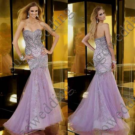 lavender mermaid wedding dress