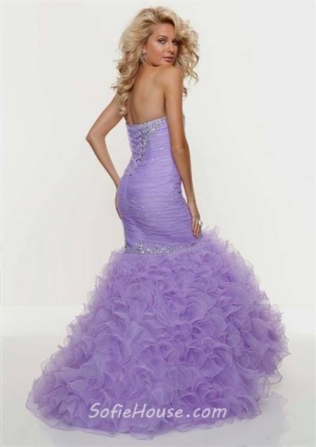 lavender prom dress mermaid