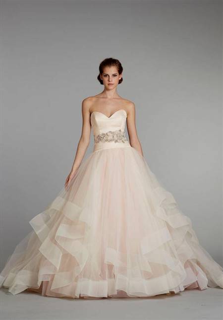 lazaro wedding dresses blush