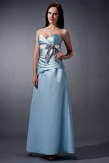 light blue and silver bridesmaid dresses
