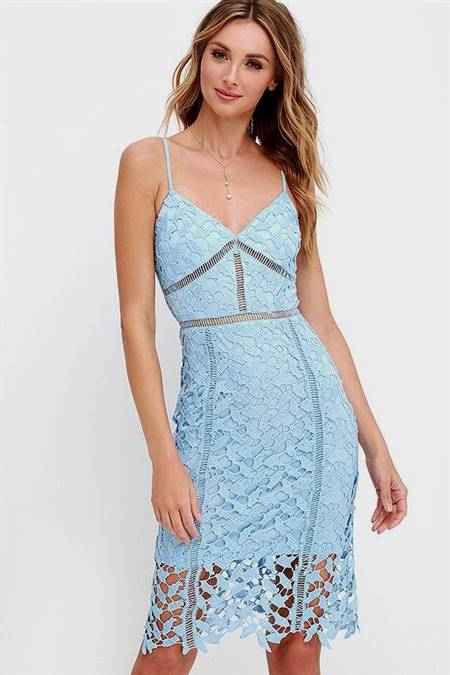 light blue lace sundress