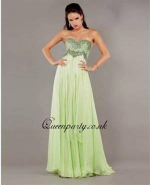 light green prom dresses