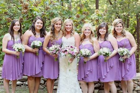 light lavender bridesmaid dress