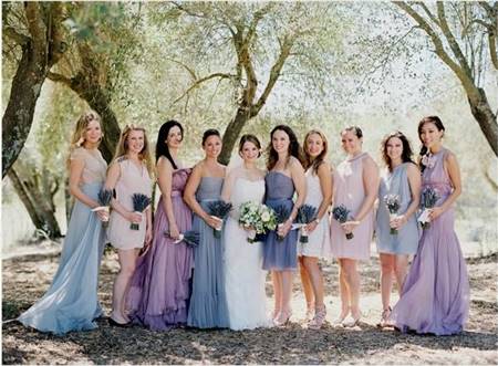 light lavender bridesmaid dress
